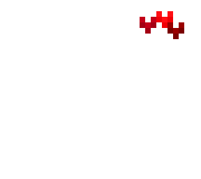 ob - 3 shades of red heart crown