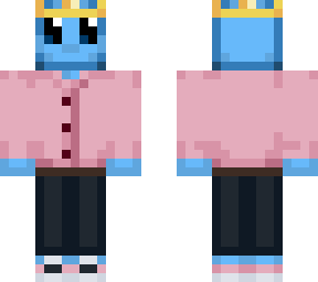 pink shirt blue alien