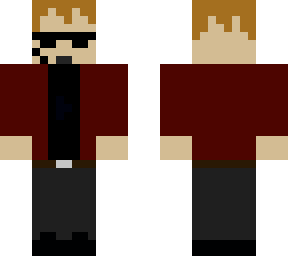 red suit. w/headphones & sunglasses