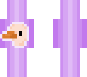 duck on purple background