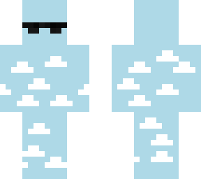 light blue cloud skin
