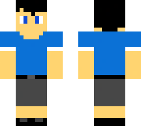 boy with a blue t-shirt