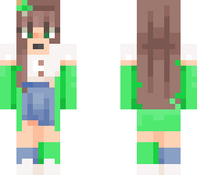 green flower girl