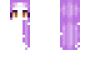 light purple hair base with brown eyes.
