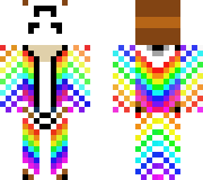 upside down rainbow mask