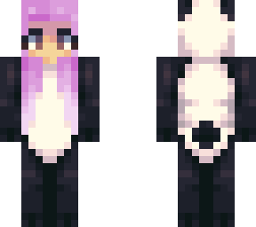 panda girl pink hair
