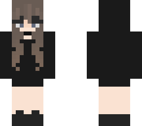 black hoodie girl