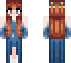 blue dress ginger