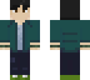 blue jacket green shoe boy 2