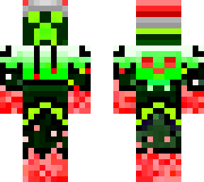 minecraft lime creeper gamer christmas edition