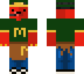 my skin as macdonalds blue pants