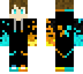 skin fire and blue