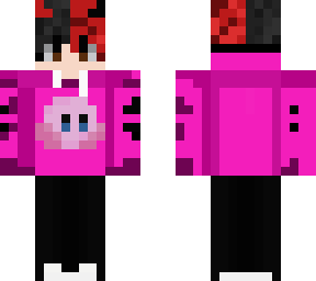 black and red hair