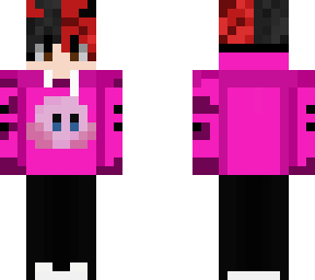 black and red hair