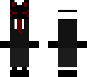 black and white kitsune