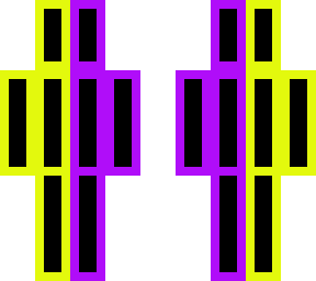 glich yellow and purple