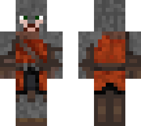 medieval man at arms (orange coat of arms)