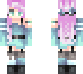 ocean waves pink hair