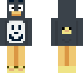 penguin with slippers
