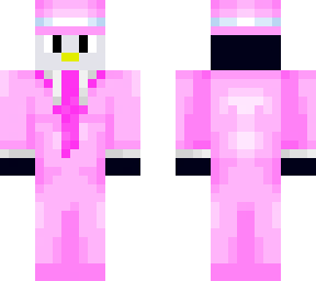 pink suit penguin