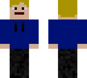 plain blue hoodie skin