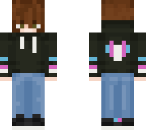 trans heart hoodie