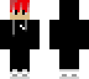 boy with red hair and black hoodie