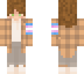 brown hair boy with pride flag (trans)