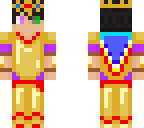 o7 to the king(gold armor+techno)