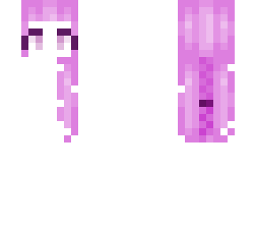 pink bubble gum hair base with light pink eyes.