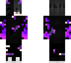 purple skin with bunny mask