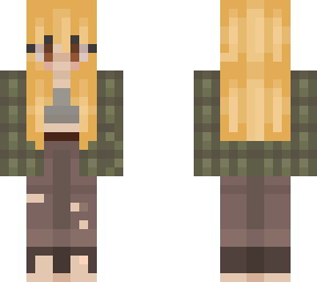 blonde flannel girl