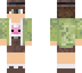 green boy with pig on shirt