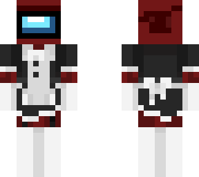 maroon with maid dress and hat