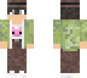 pig shirt boy with brown hair