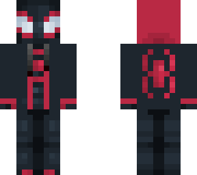 spiderman (miles morals) with hoodie