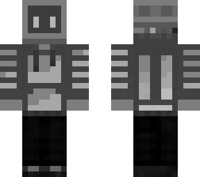 black and white tv head
