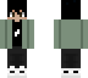 boy with green leather jacket