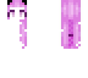 bubble gum hair base with panda ears.