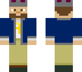 king with silver and purple crown and blue attire