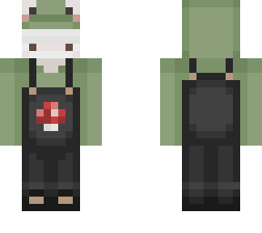 mushroom overall frog hoddie