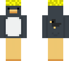 penguin with siwming cap