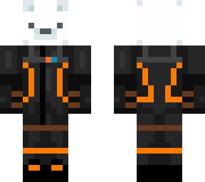 polar bear black space suit