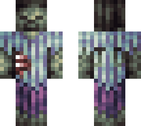 Zombie 4px Con JD En La Espalda Minecraft Skin Zombie 4px Con JD En La Espalda Minecraft Skin