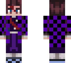(demon slayer) bleeding man with demon slayer outfit