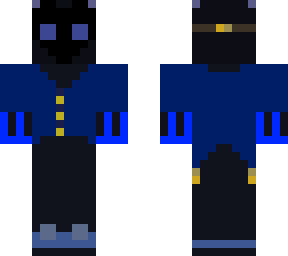 blue clown suit