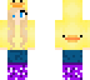 cute blonde ducky skin with booties