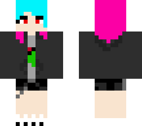 emo pink blue