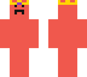 red sad face with purple gem crown