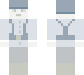 white/grey army man